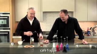 How to make a frappé coffee using an aerolatte milk frother [upl. by Aisatan]