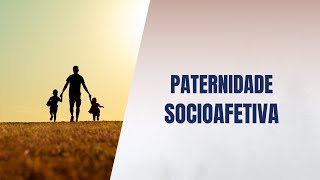 Paternidade socioafetiva [upl. by Nodnahs]