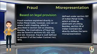 What is Difference Between Fraud amp Misrepresentation [upl. by Noelyn]