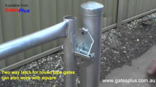 Gate Latch 2 way for round pipe and square [upl. by Piotr749]