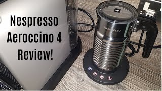 Nespresso Aeroccino 4 Milk Frother Review  Worth upgrading from the Aeroccino 3 [upl. by Hirasuna]