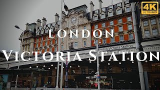 London Victoria Station Walk Through England 4K [upl. by Anahir]