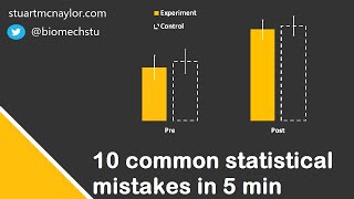 Ten Statistical Mistakes in 5 Min [upl. by Olaznog]