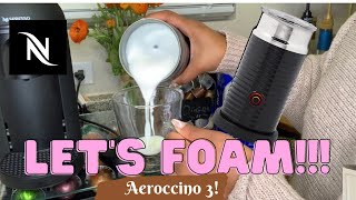 How To Foam Milk With Aeroccino 3 Make Coffee With Foam Tips amp Tricks  Easy Foamed Latte Recipe [upl. by Inanaup]