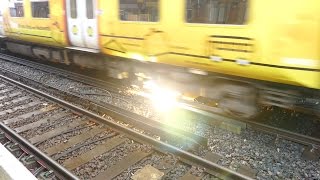 Merseyrail 507 009 making arcs at Birkdale station [upl. by Brandise909]